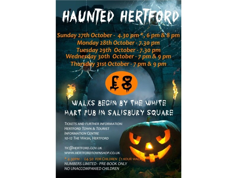 Haunted Hertford guided walk poster 24