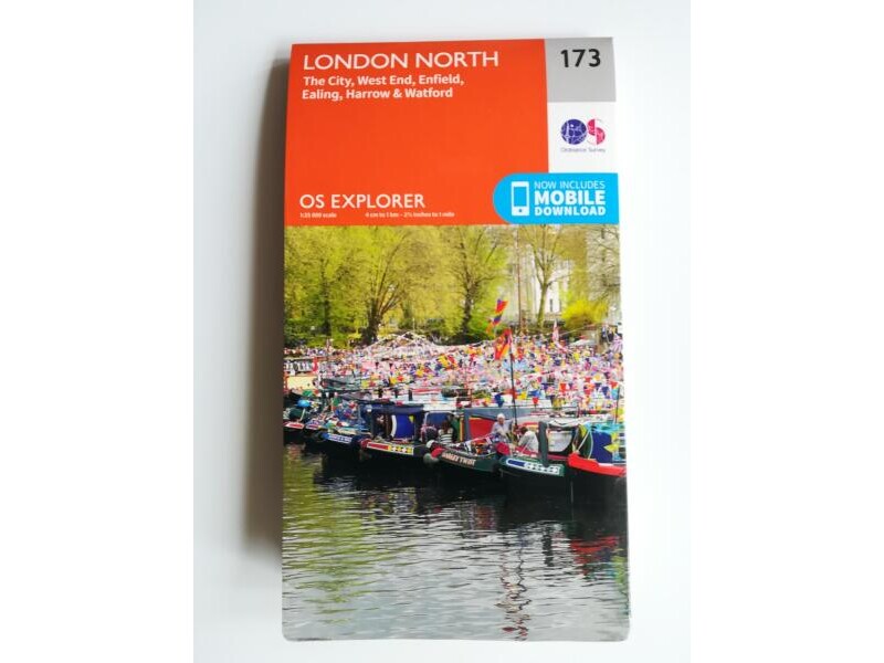 Map of London North - OS Explorer Map 173 